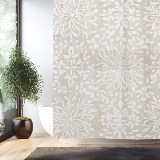 Rideau de Douche Mandala Bohème Minimaliste