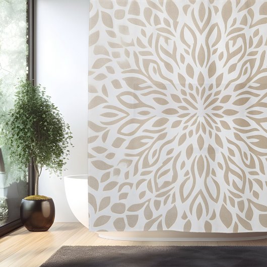 Rideau de Douche Mandala Bohème Minimaliste