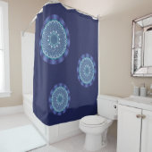 Rideau de douche Mandala d'eau (En situation)
