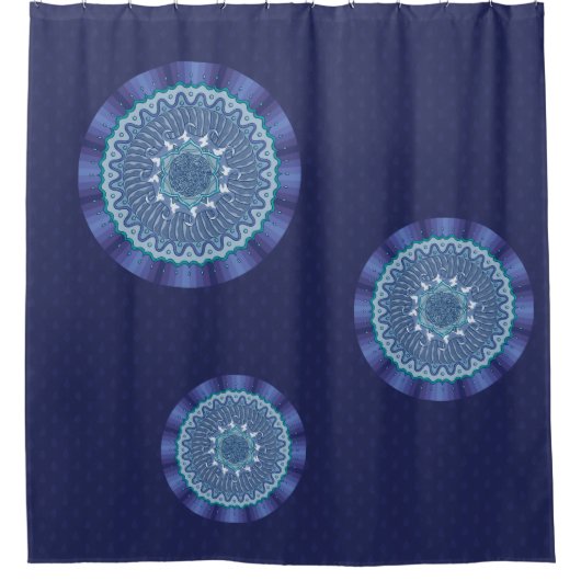 Rideau de douche Mandala d'eau (Devant)