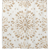 Rideau de Douche Mandala Minimaliste Bohème (Devant)