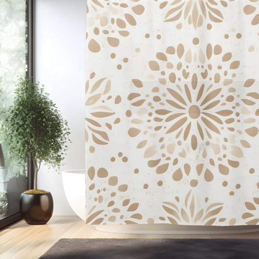 Rideau de Douche Mandala Minimaliste Bohème
