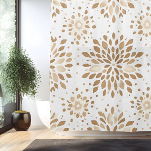 Rideau de douche mandala minimaliste boho