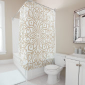 Rideau de douche mandala minimaliste boho (En situation)