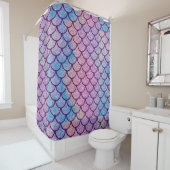 Rideau de douche Mermaid Shimmer Scale (En situation)