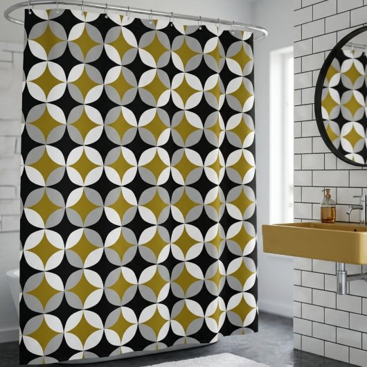 Rideau de douche Midcentury Mod