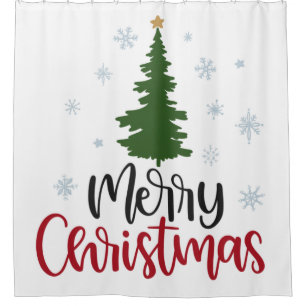 RIDEAU DE DOUCHE "MOD NOËL TREE"