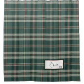 Rideau de douche Modern Plaid Juniper (Devant)