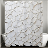 Rideau de douche moderne à séquence blanche