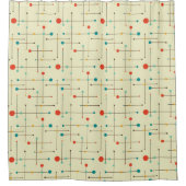 Rideau de douche moderne du milieu du siècle (Devant)