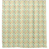 Rideau de douche moderne du milieu du siècle, débu (Devant)