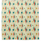 Rideau de douche moderne du milieu du siècle, Moti (Devant)