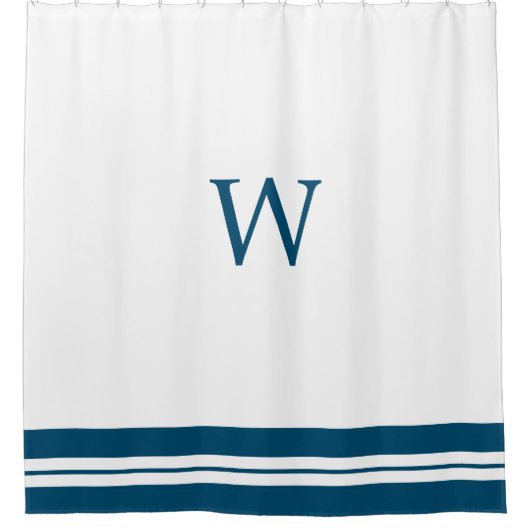 Rideau de douche monogramme (Devant)
