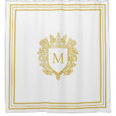 Rideau de douche Monogramme Or (Devant)