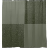 Rideau de douche Moss Green Block Grille (Devant)
