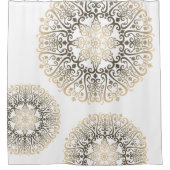 Rideau de douche Motif Boho Mandala - Sepia 3 (Devant)