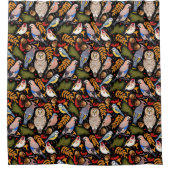 Rideau de douche Motif d'oiseaux (Devant)