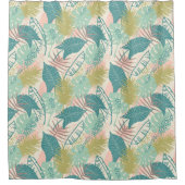 rideau de douche Motif feuille (Devant)