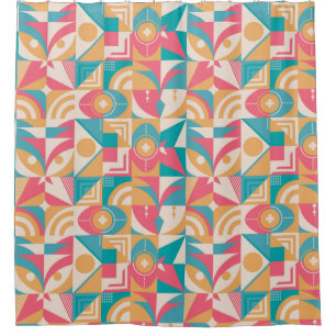 Rideau de douche Motif géométrique Reto