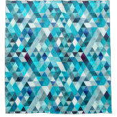 Rideau de douche Motif moderne bleu Abstrait (Devant)