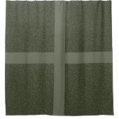 Rideau de douche Motif Moss Croix verte (Devant)