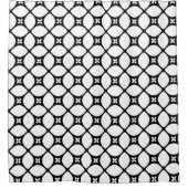 Rideau de douche motif noir blanc Flake (Devant)