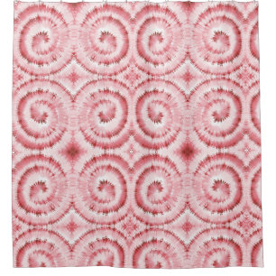rideau de douche Motif unique Red Swirl