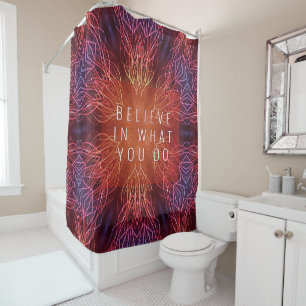 Rideau de douche multicolore Abstract Burst