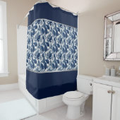 Rideau de douche Navy Tropical (En situation)