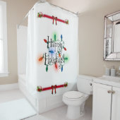 Rideau de douche Noël (En situation)