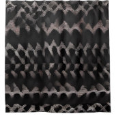 Rideau de douche noir Design tribal (Devant)