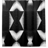 Rideau de douche noir et blanc de luxe Style 2 (Devant)