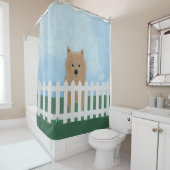 Rideau de douche Norwich Terrier (En situation)