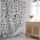 Rideau de douche Notes de Musique