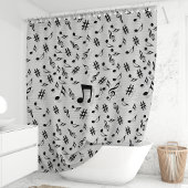 Rideau de douche Notes de Musique