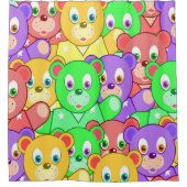 Rideau de douche Nounours colorés (Devant)