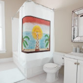 Rideau de douche océanique (En situation)