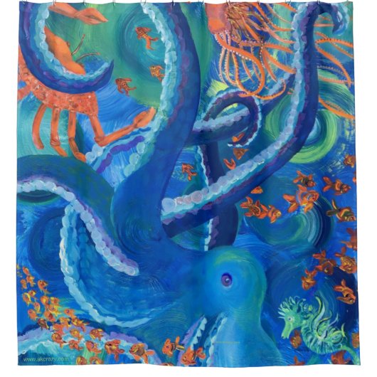 Rideau de douche octopacifica (Devant)