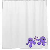 Rideau de douche Octopus violet (Devant)