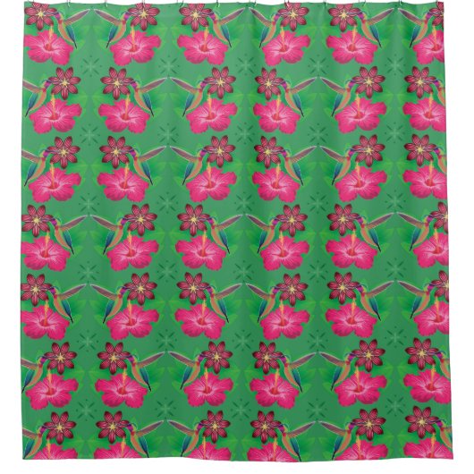 Rideau de douche Oiseau exotique (Devant)