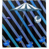 Rideau de douche Oiseaux (Devant)