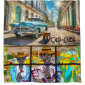 Rideau de douche Old Cuba (Devant)