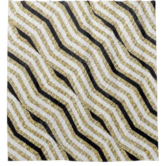 Rideau de douche Or Noir (Devant)