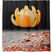 Rideau de douche orange noir (Devant)
