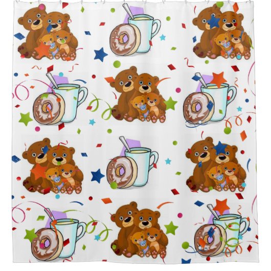 Rideau de douche Ours en tèdre (Devant)