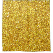 Rideau de douche paillettes dorées (Devant)
