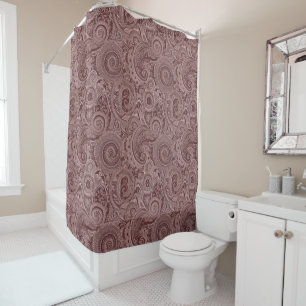 Rideau de douche Paisley Brown