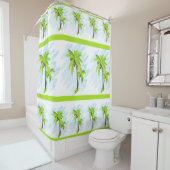 Rideau de douche/Palmiers (En situation)