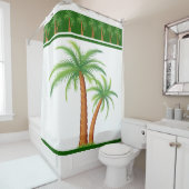 Rideau de douche/palmiers (En situation)