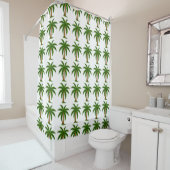 Rideau de douche/palmiers (En situation)